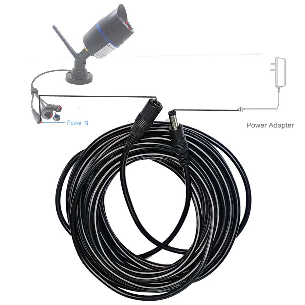5M 10M DC12V Power Extension Cable