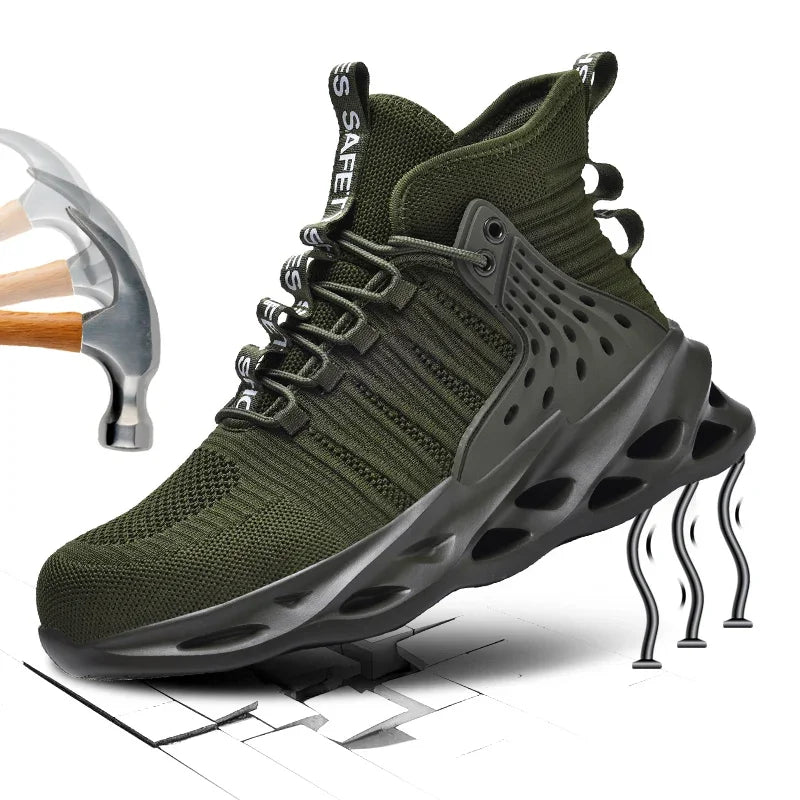 New Unisex Safety Shoes High Top