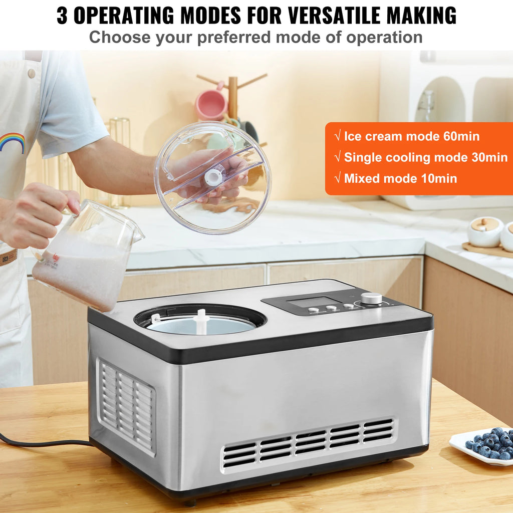 SucceBuy Automatic Ice Cream Maker
