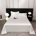 1pc Plain Satin Solid Color Bed Sheets