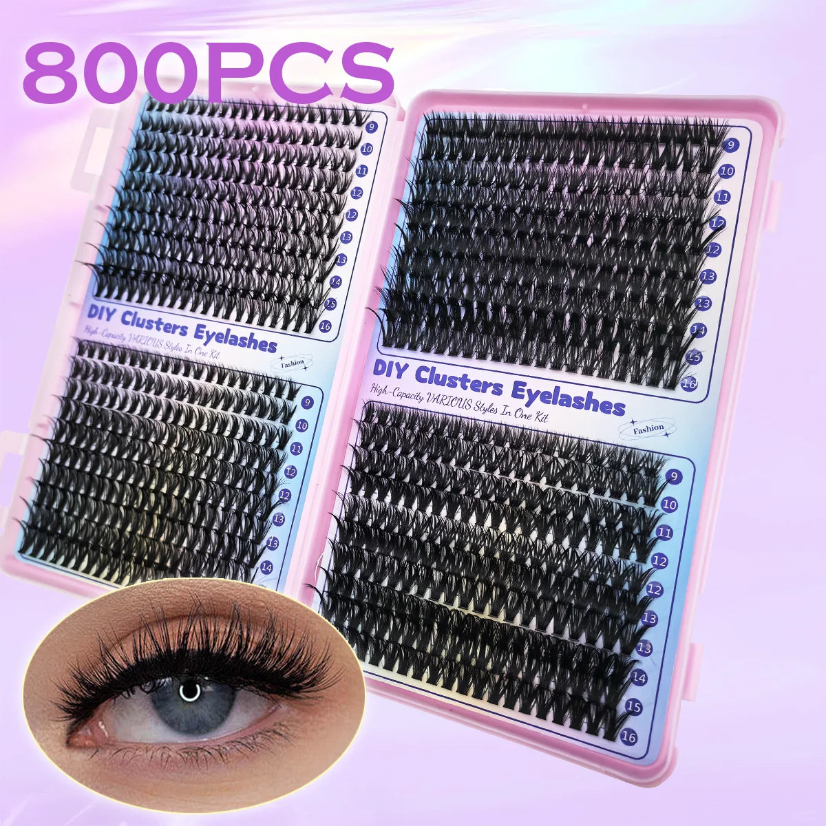 Individual Lashes Book Clusters
