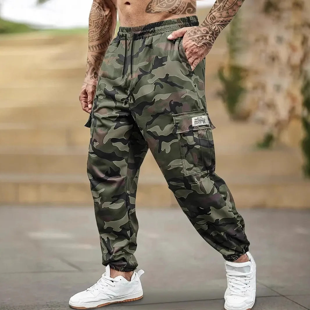 Men's Cargo Pants Multi-Pockets Camouflage Trousers
