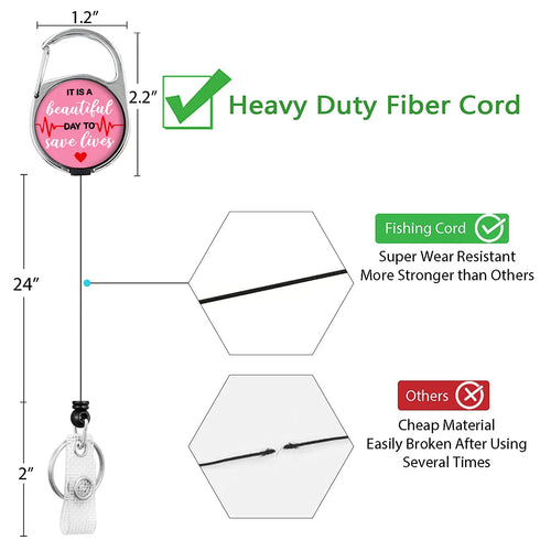 1pc Retractable Worker ID Tag