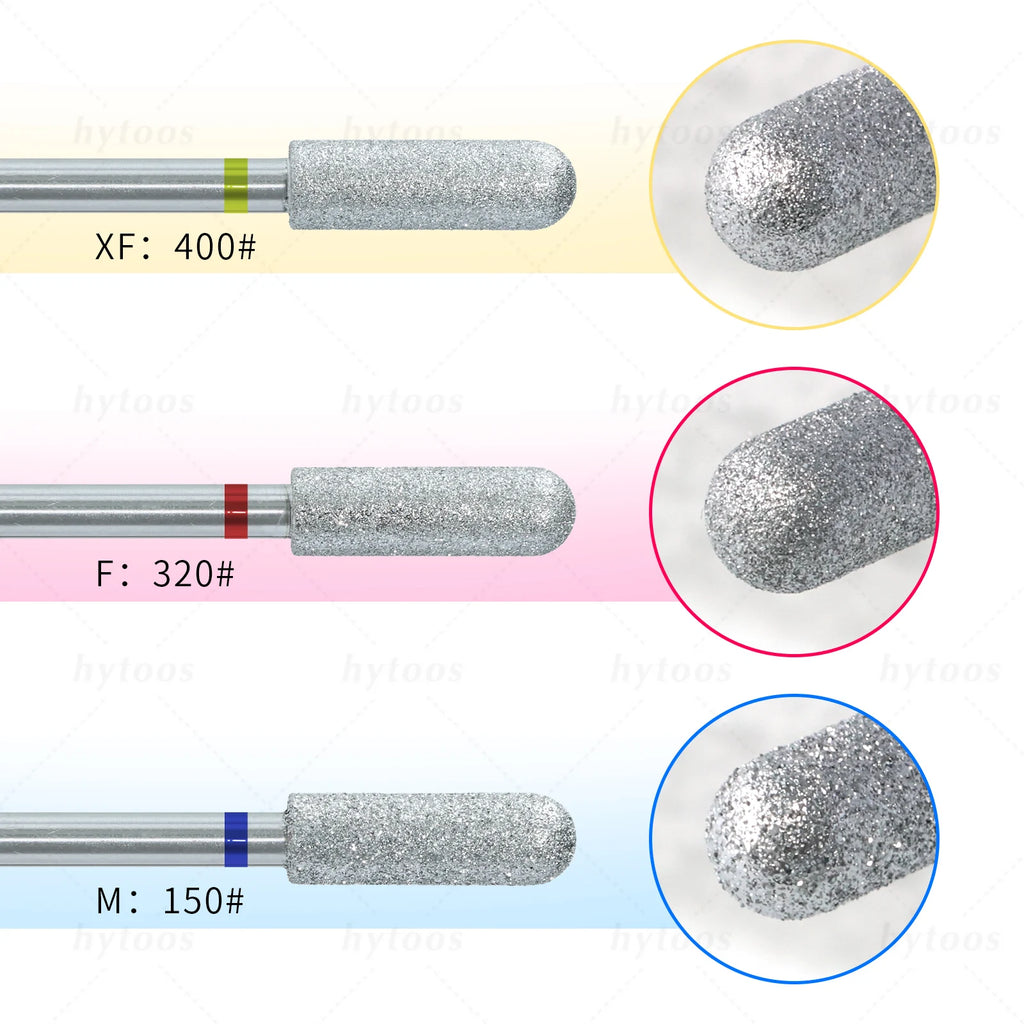HYTOOS Chrome Diamond Nail Drill Bits