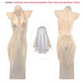 Sexy Women Goddess Gilding Chain Dress costume