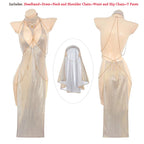 Sexy Women Goddess Gilding Chain Dress costume