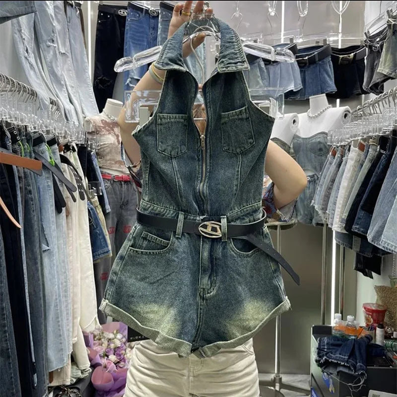 Jumpsuits Denim Playsuits