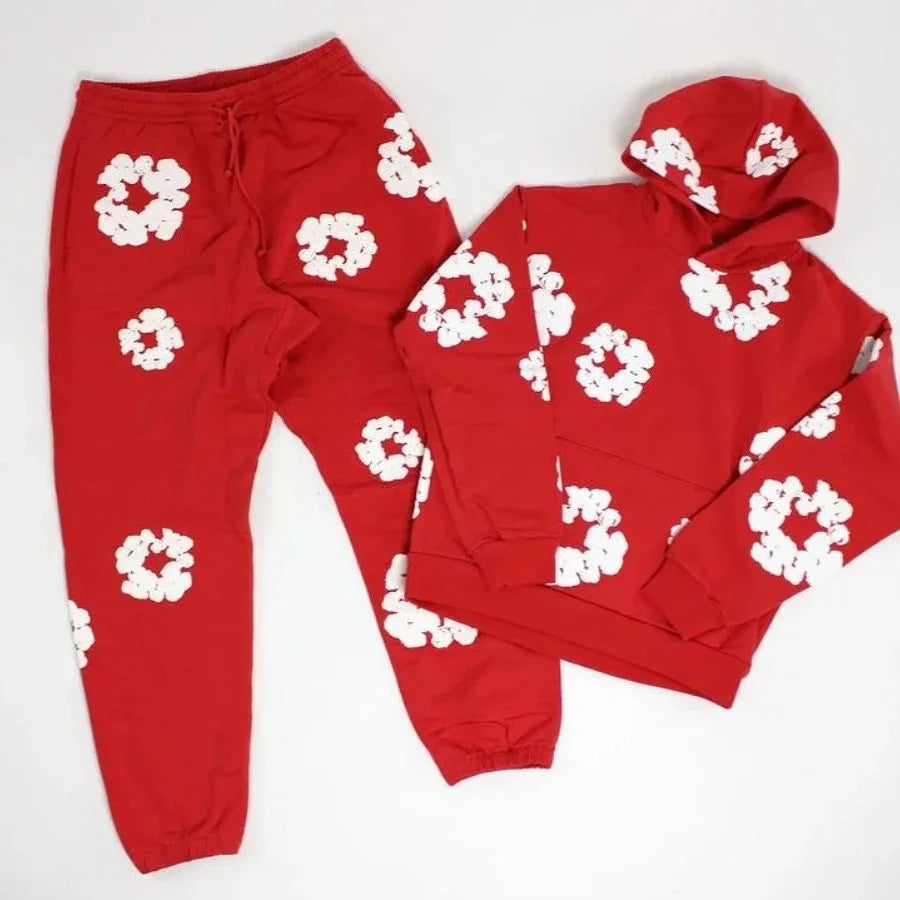 cotton foam printed Track suit