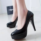 Round Toe Set Shallow Mouth Slim Heel