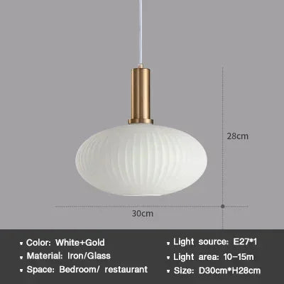 Striped Nordic Vintage Colorful Glass Chandelier