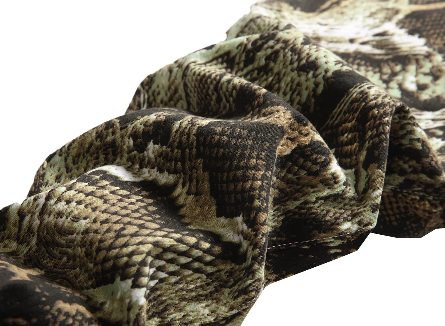Punk Style Vintage Snake Pattern Printed Slim Jeans
