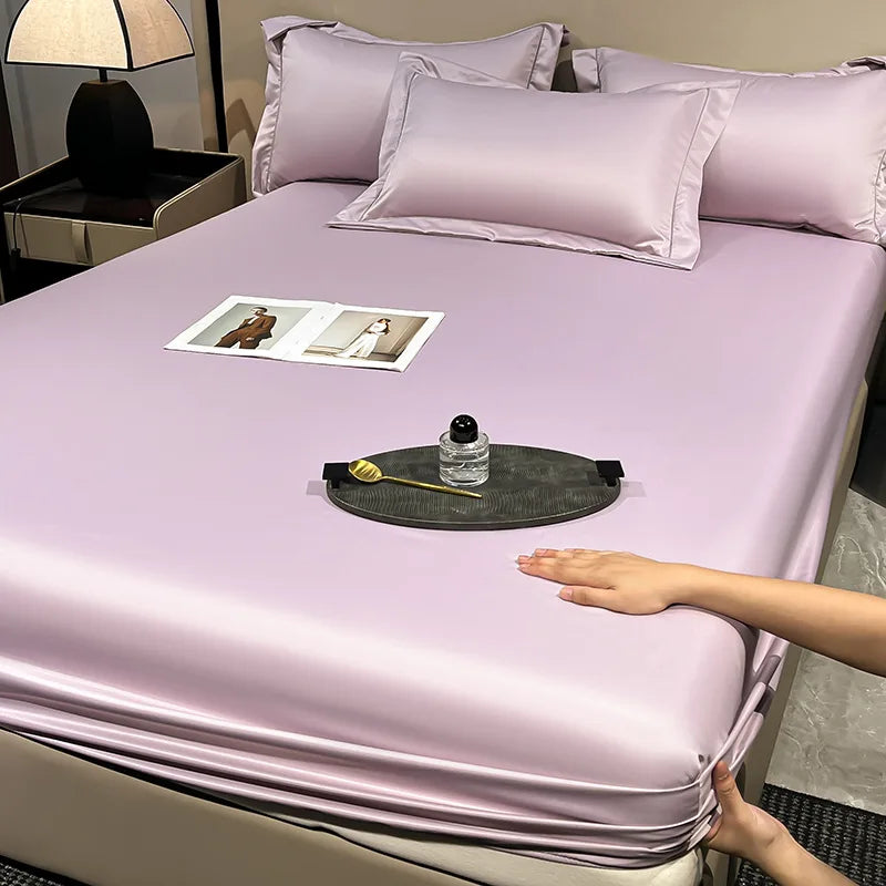 Ice Silk Fitted Sheet 90x200cm