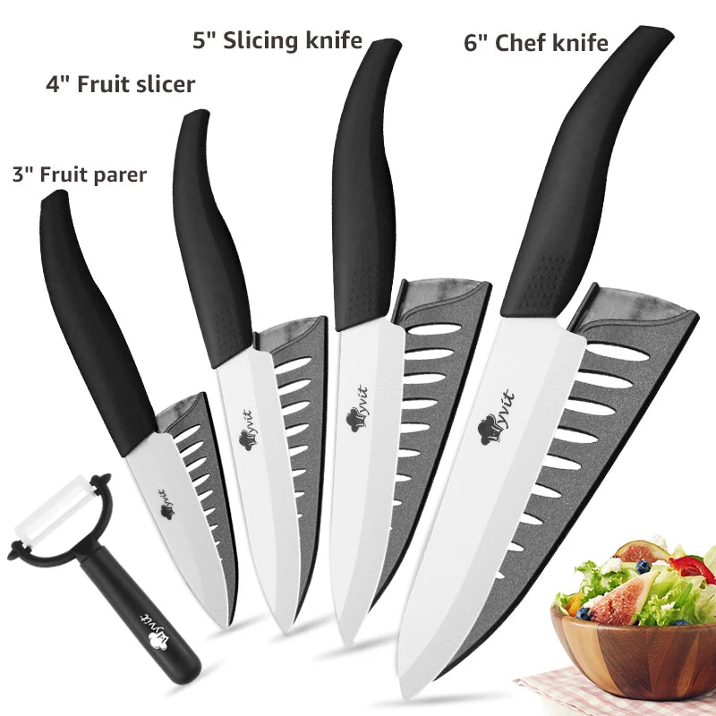 Ceramic Kitchen Knives Set