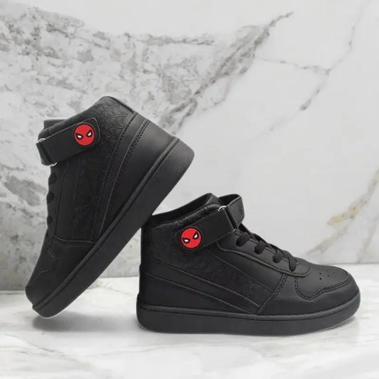 Kids' PU Leather high top sneakers