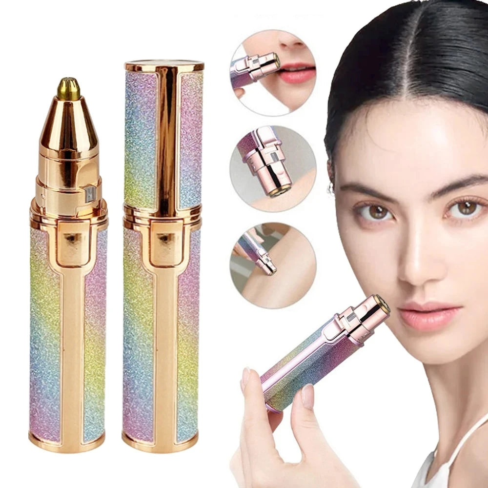 Portable 2 IN 1 Electric Epilator Eyebrow Trimmer