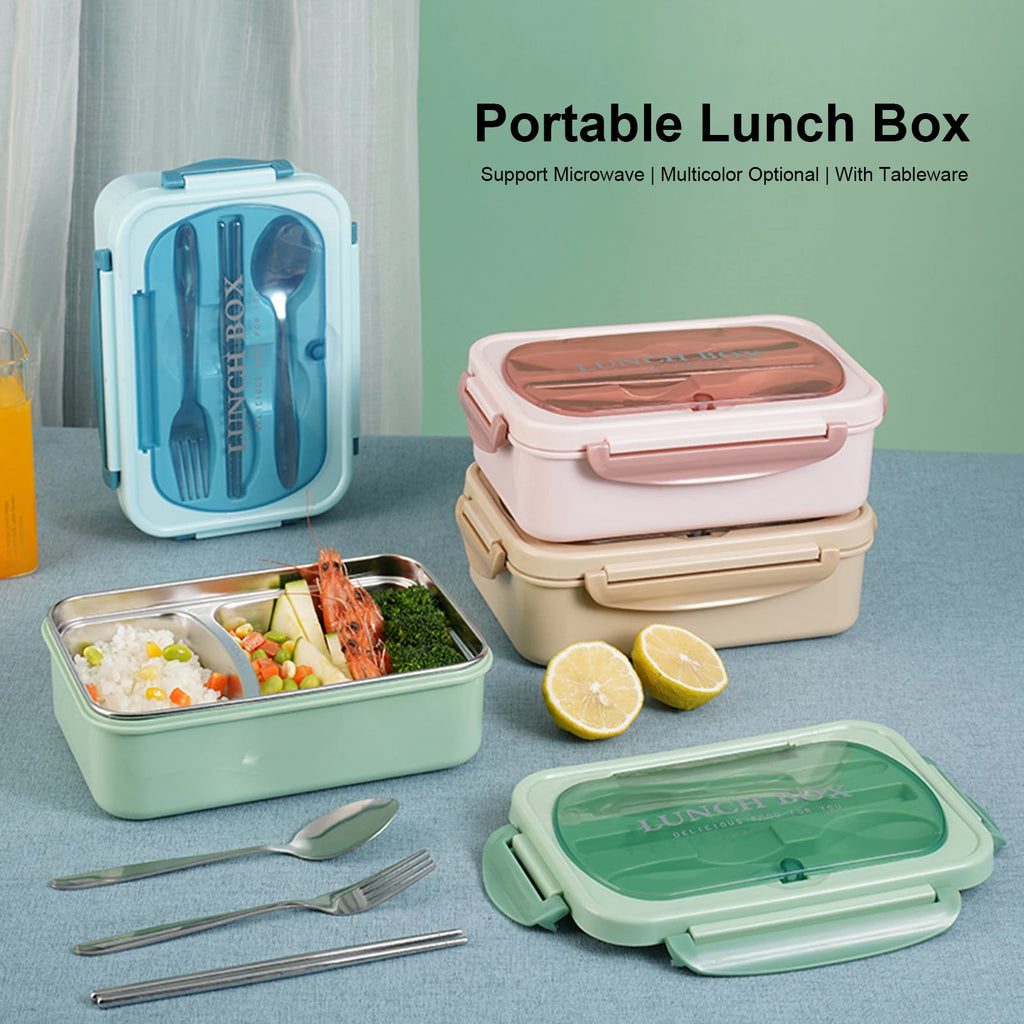 Portable Lunch Box 304 Stainless Steel