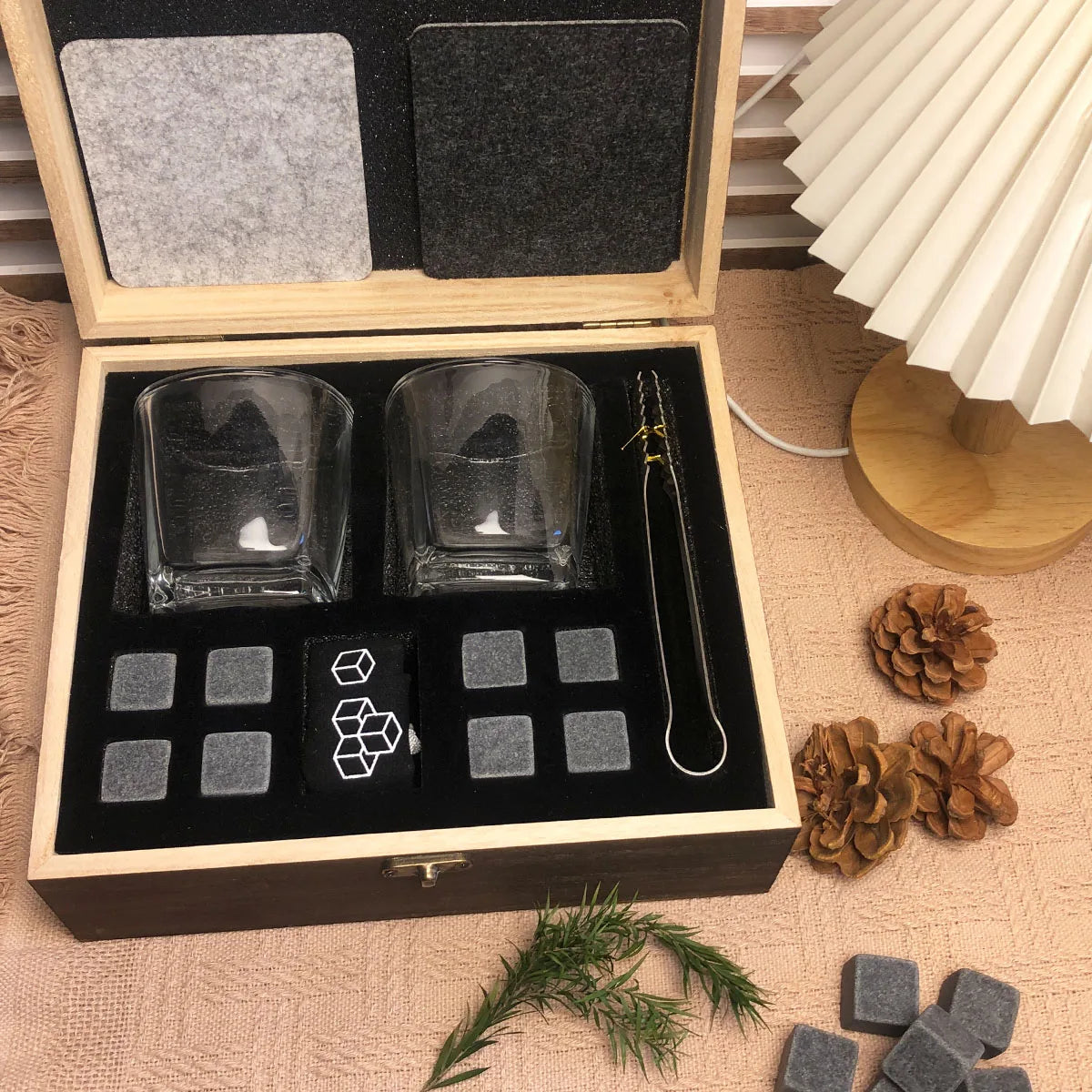 Fathers Day Gifts Whiskey Ice Stone Box