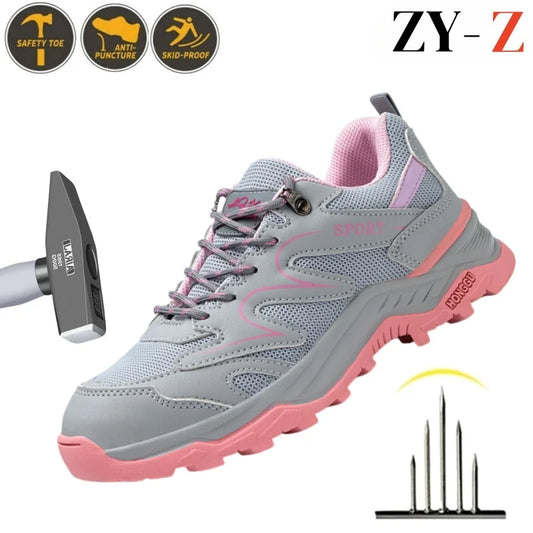 Women Breathable Indestructible Steel Toe Boots