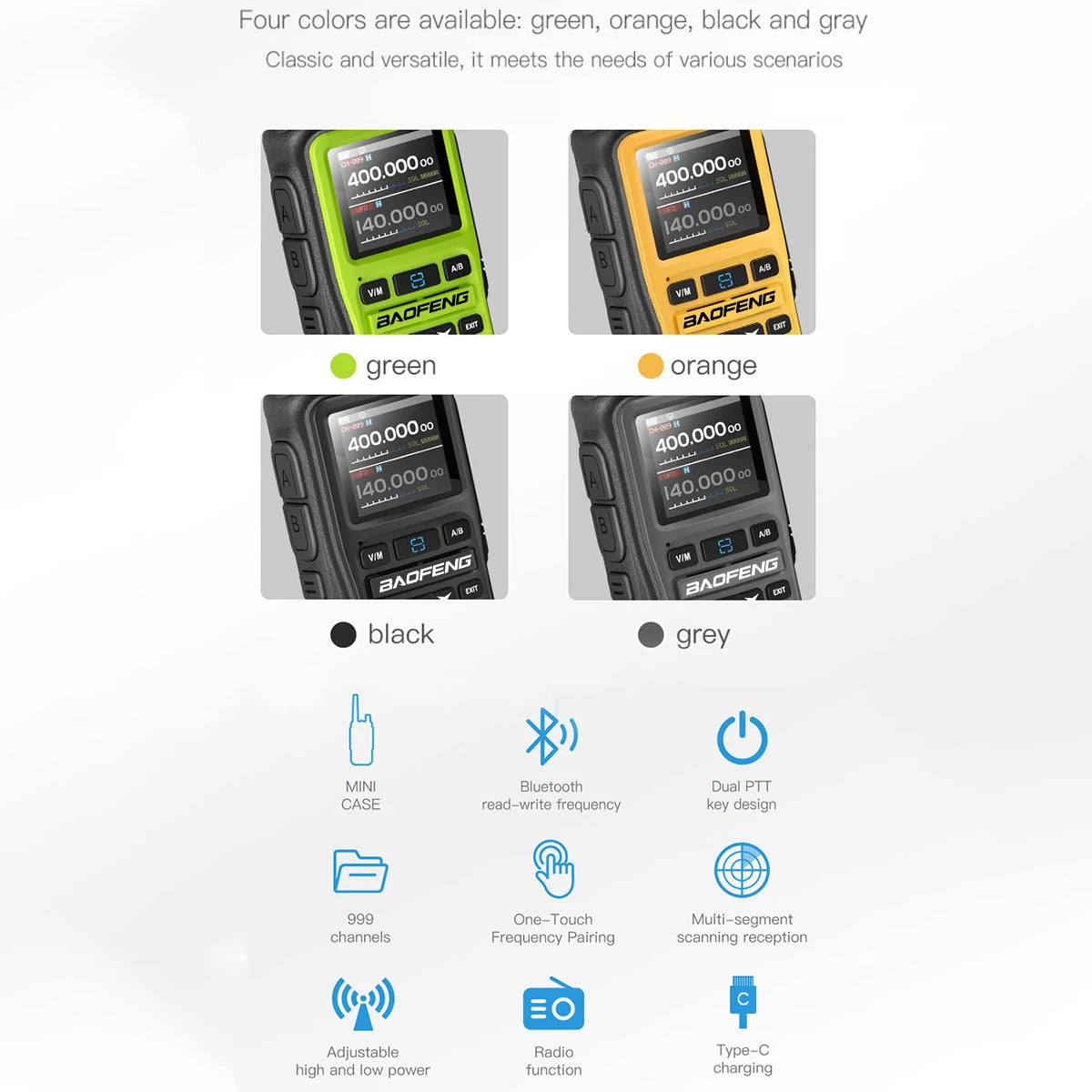 BAOFENG UV-5R Mini Walkie Talkie Multi Band
