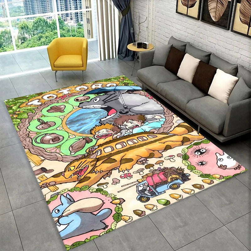 Classic T-Totoro Cartoon Cute Carpet Rug