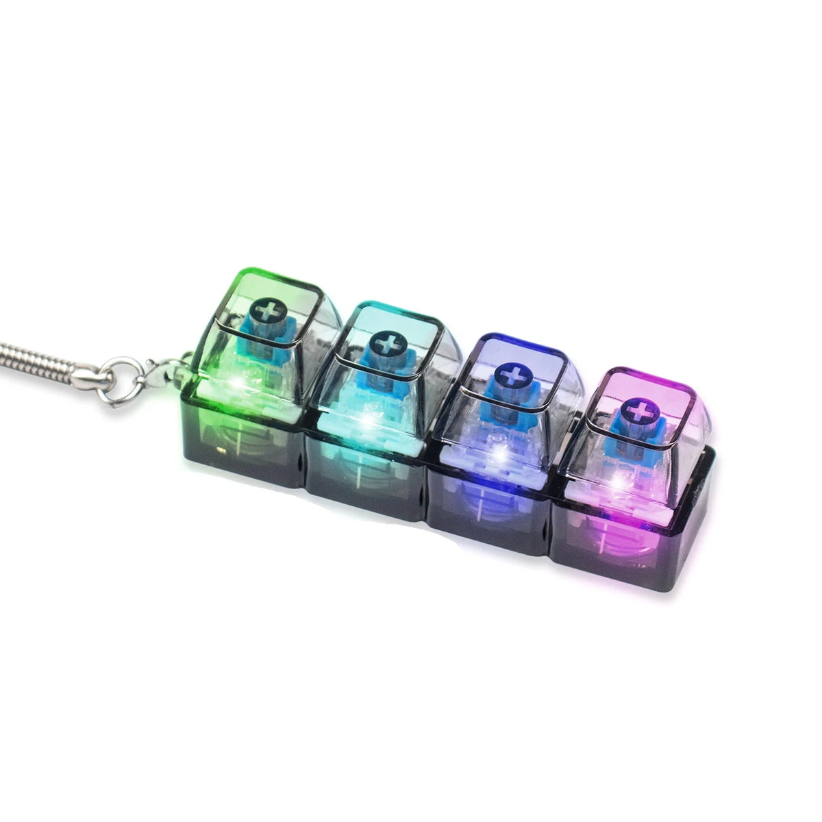 LED Light Keyboard Keychain