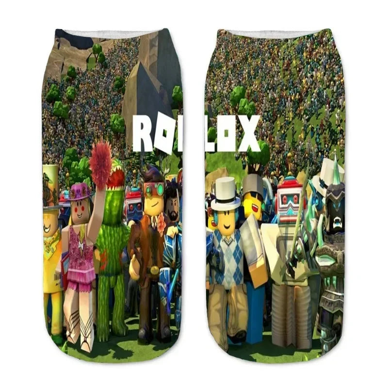 Cartoon Printed Shallow Socks
