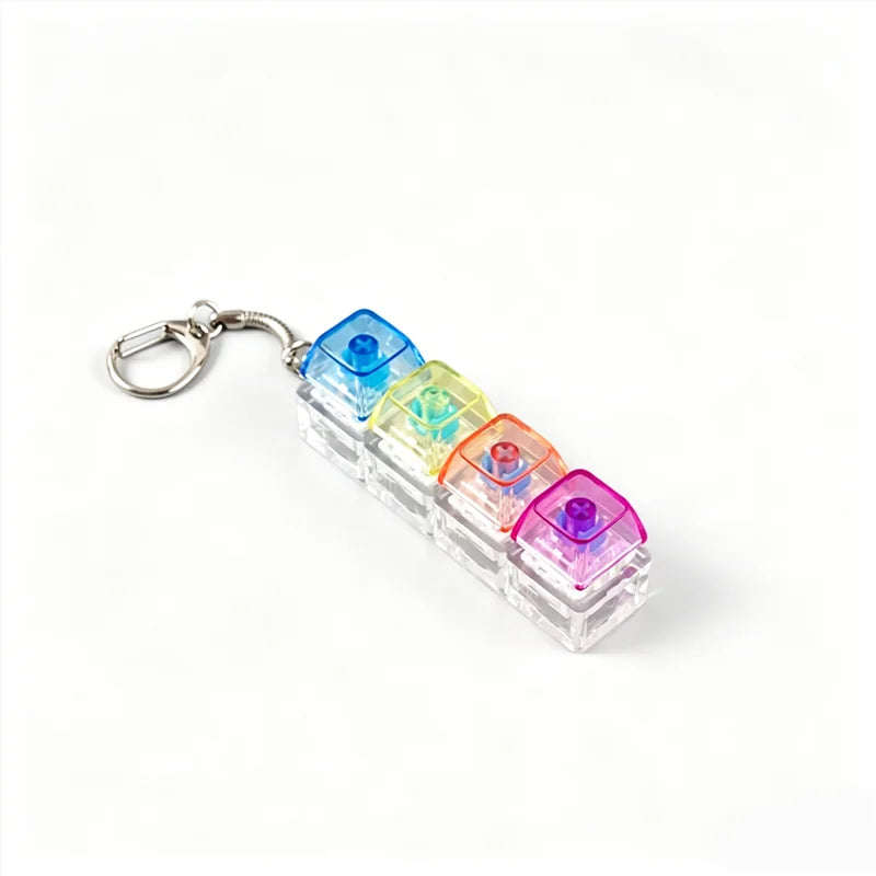 LED Light Keyboard Keychain