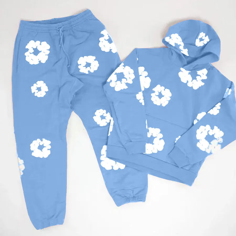 cotton foam printed Track suit