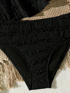 2pcs Tween Girl Color Bikini Swimsuit