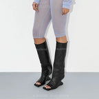 Square Toe Knee High Boots