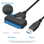 SATA to USB 3.0 / 2.0 Cable Up to 6 Gbps for 2.5 Inch