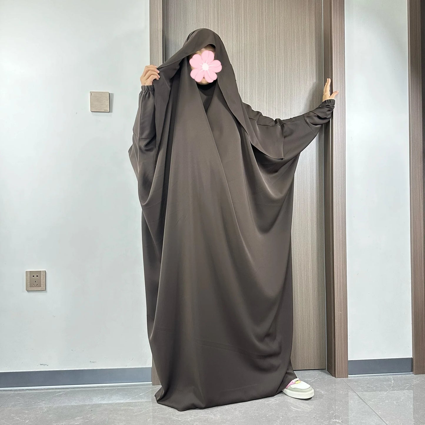 Eid Djellaba Hooded Abaya Women Muslim Prayer Garment