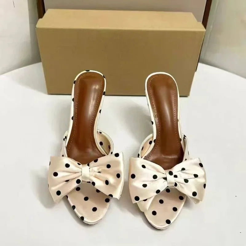 Round Open-toe High Heels