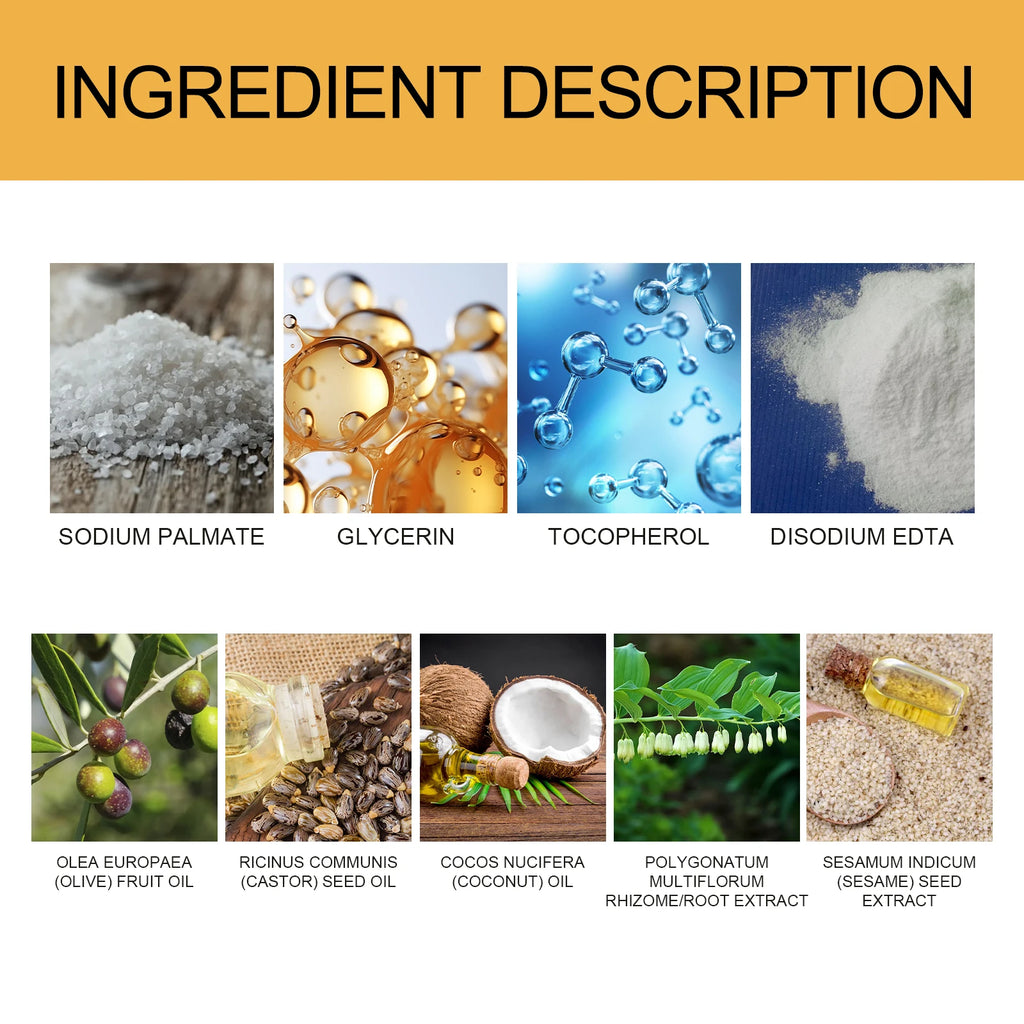 Natural Black Hair Soap Anti-Gray Hair Treatment