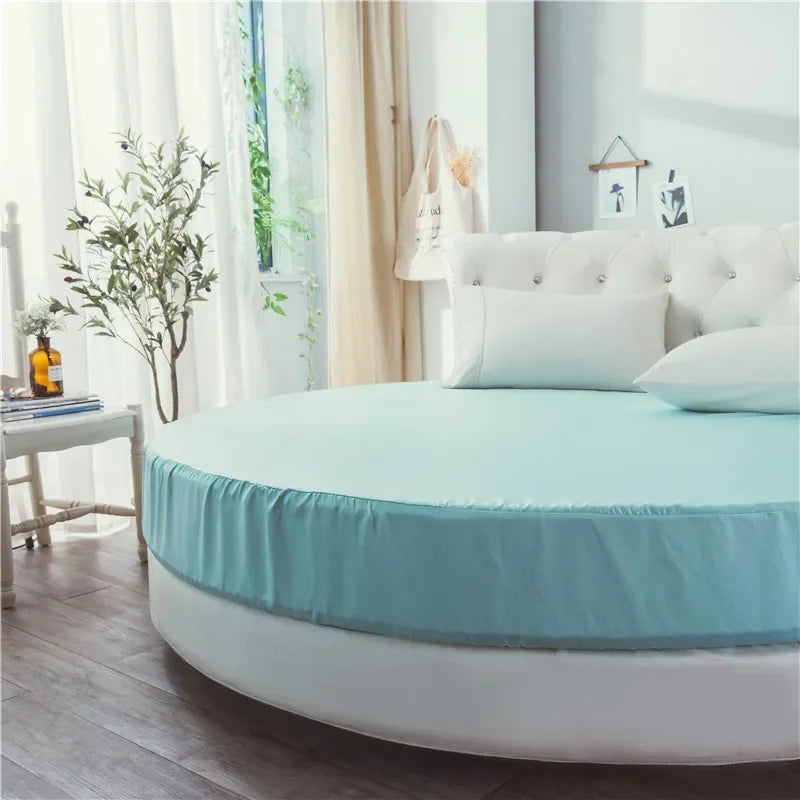 100% Cotton Round Bed Sheet Set