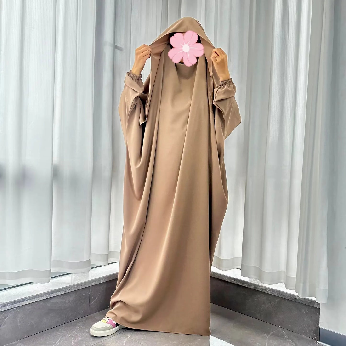 Eid Djellaba Hooded Abaya Women Muslim Prayer Garment