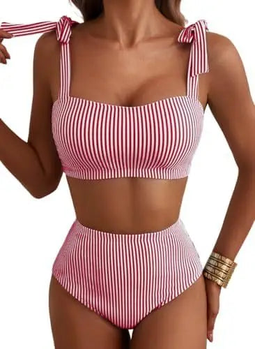 Women Two-piece Halter Vest Swimwear