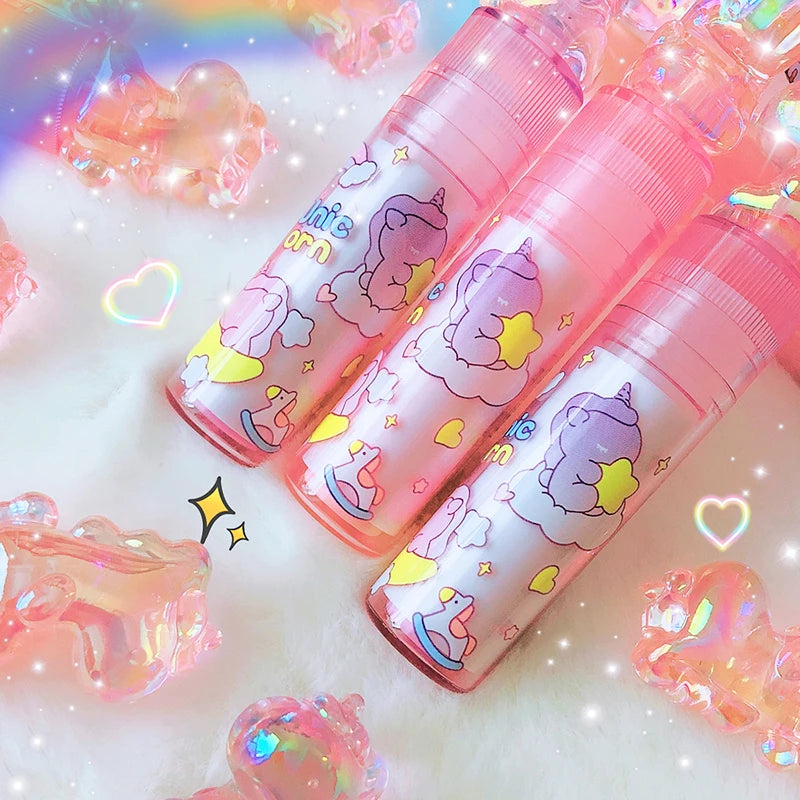 1Pcs Kawaii Lipstick Unicorns Rubber Erasers