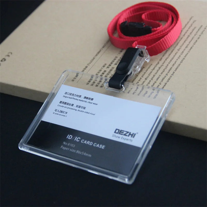 ID Card Holder Keychain