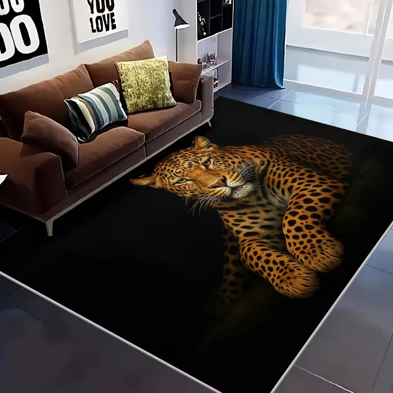 Lazy Leopard Pattern Carpet Floor Mat