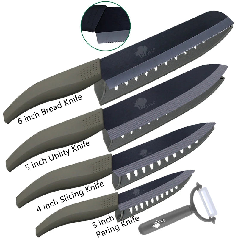 Ceramic Kitchen Knives Set