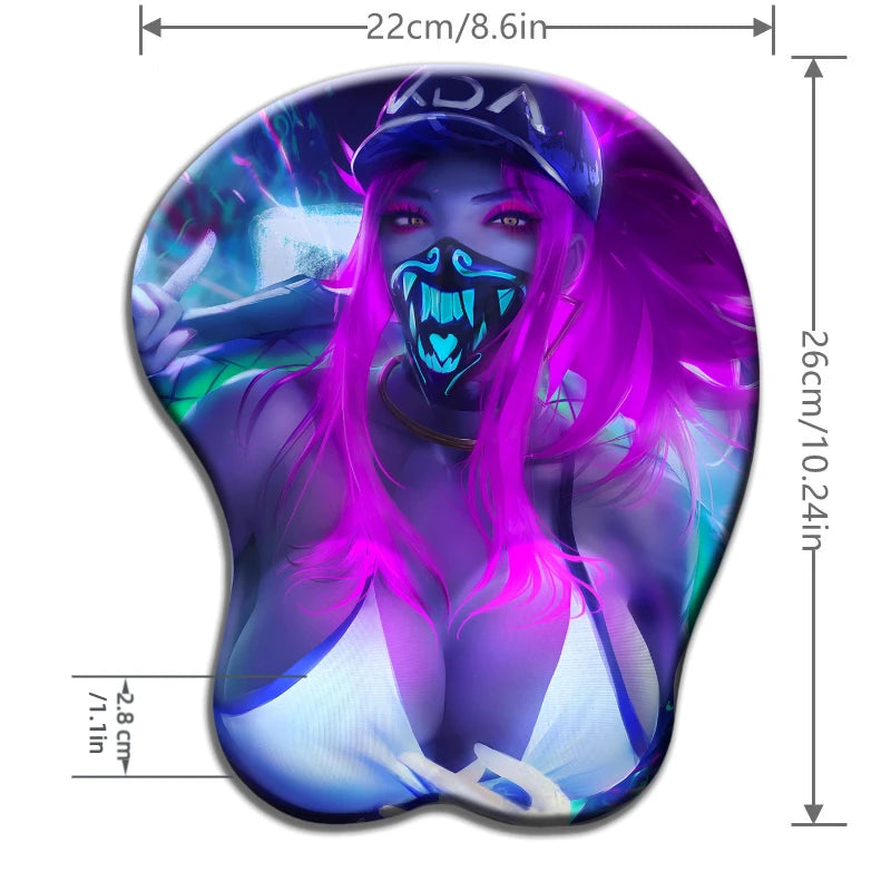 Wrist Rest 3D Soft and Smooth Silicone Mouse Pad