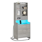 Grey Nightstand Set