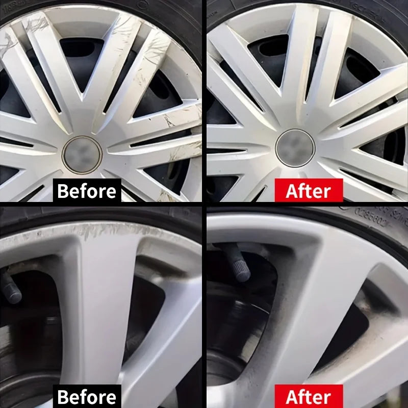 Automobile wheel rim scratch reconditioning paste