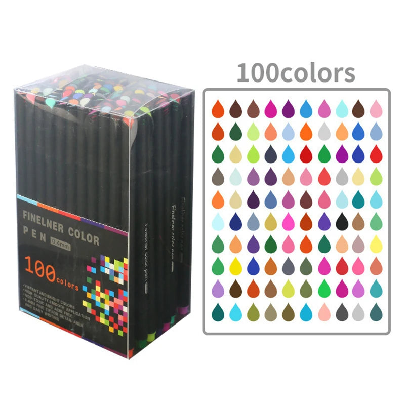 1 Box of Colored Hook Pens