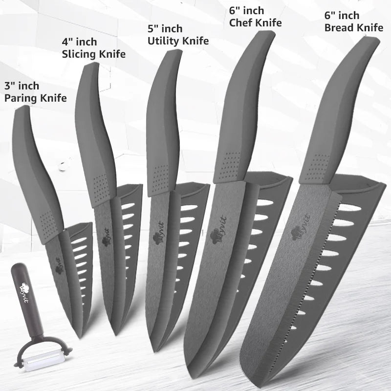 Ceramic Kitchen Knives Set