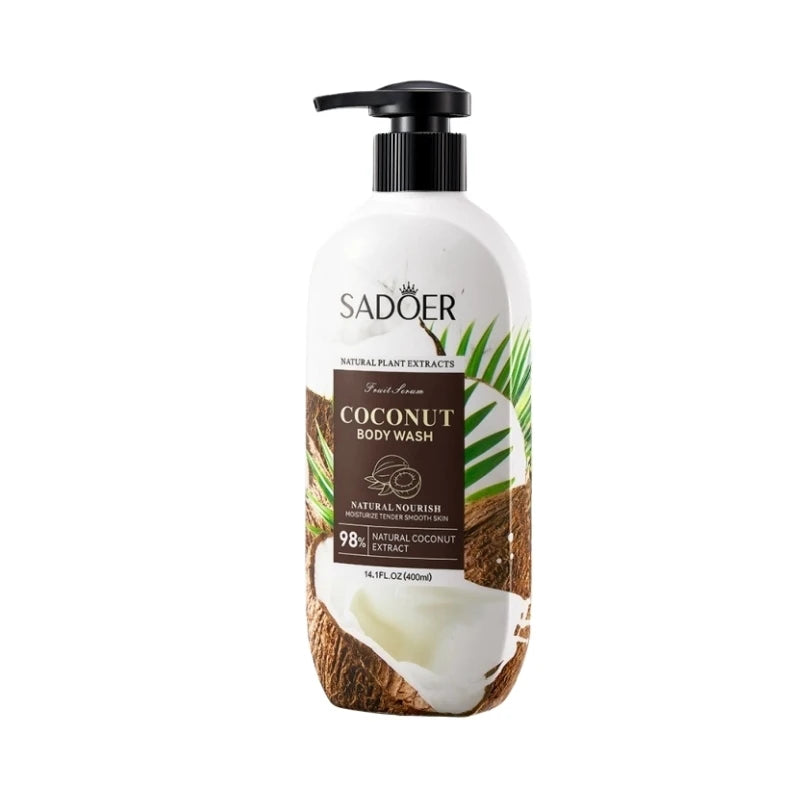 400ml of Gentle Coconut Shower Gel, Rich in Coconut Extract