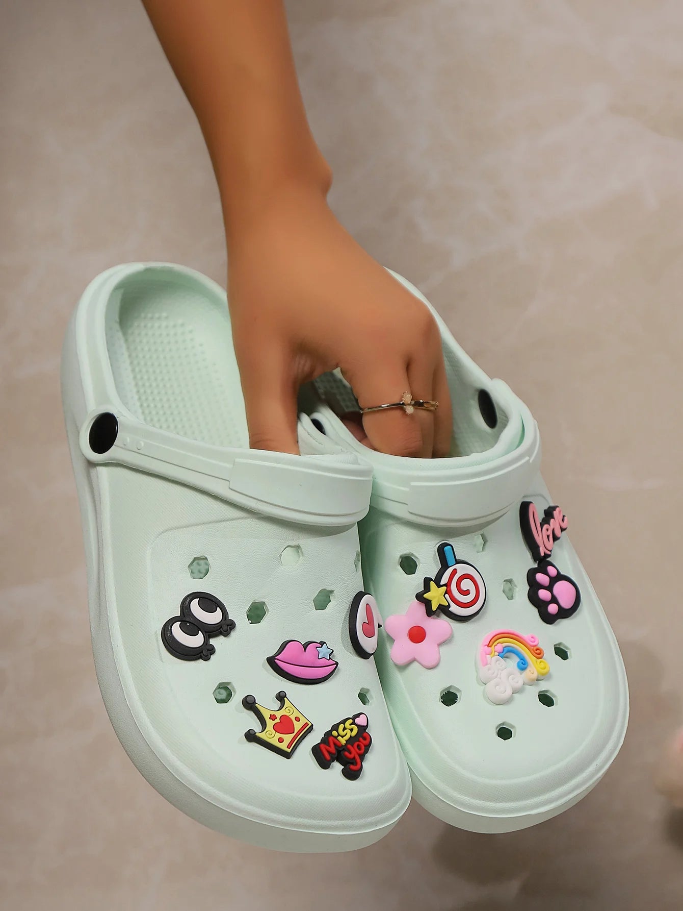 Outdoor Home Sandals with Holes for Comfortable Walking