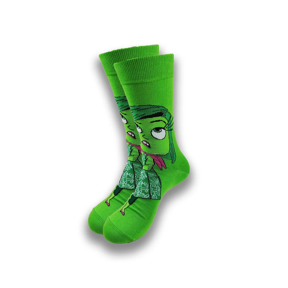 Graphic animated socks