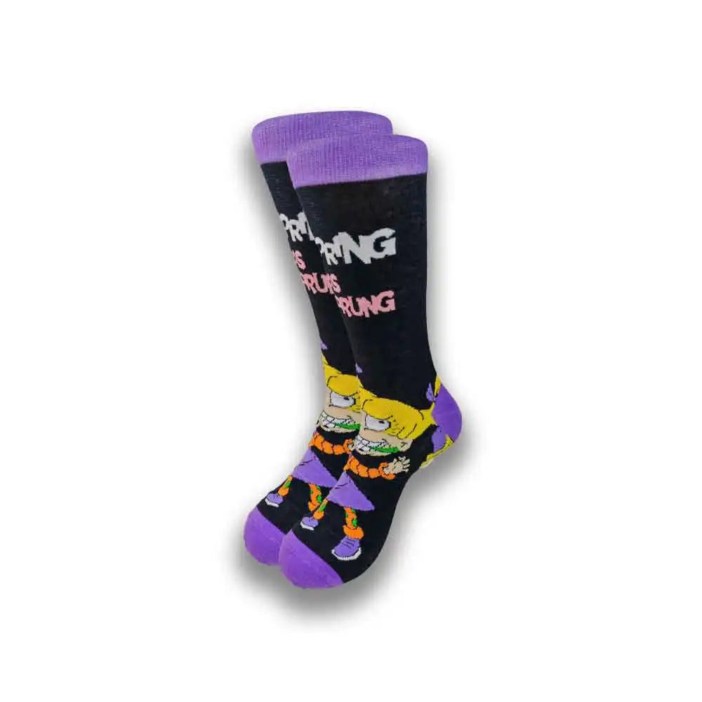 Graphic animated socks